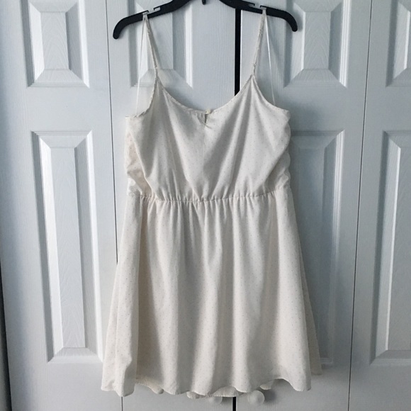 Lauren Conrad Spaghetti Strap Cream Dress size 16 - Picture 2 of 8